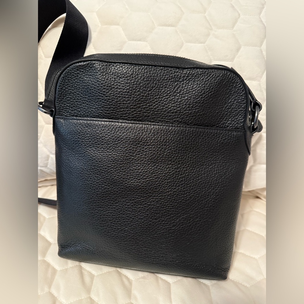 Coach Black Leather Houston Flight Bag - Picture 2 of 9